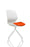 Florence Spindle Chair Visitor Dynamic Office Solutions Bespoke Tabasco Orange 