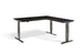 Forge Raw Steel Height Adjustable Corner Desk Desking Lavoro 1600 x 1600 Wenge 