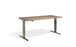 Forge Raw Steel Height Adjustable Desk - 700mm Wide Desking Lavoro 1200 x 700mm Grey Nebraska 