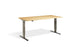 Forge Raw Steel Height Adjustable Desk - 700mm Wide Desking Lavoro 1200 x 700mm Oak 