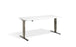 Forge Raw Steel Height Adjustable Desk - 700mm Wide Desking Lavoro 1200 x 700mm White 