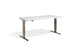 Forge Raw Steel Height Adjustable Desk - 800mm Width Desking Lavoro 1200 x 800mm Grey 