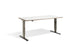 Forge Raw Steel Height Adjustable Desk - 800mm Width Desking Lavoro 1200 x 800mm White / Ply Edge 