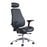 Franklin high back 24 hour task chair - black faux leather Seating Dams 