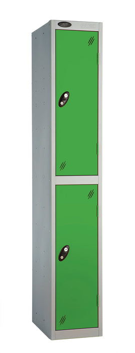 Full Height Locker 305 w x 305 d Storage Lion Steel 305 W x 305 D Green Double