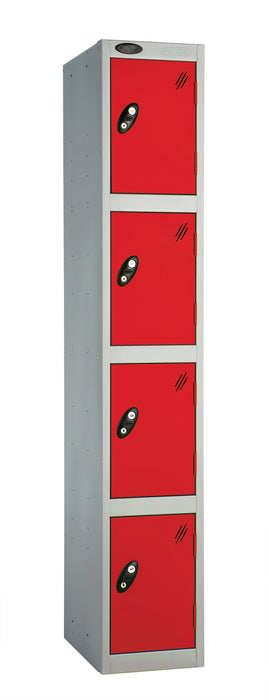 Full Height Locker 305 w x 305 d Storage Lion Steel 305 W x 305 D Red Four
