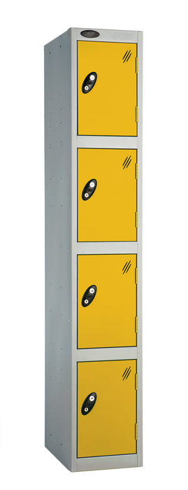 Full Height Locker 305 w x 305 d Storage Lion Steel 305 W x 305 D Yellow Four