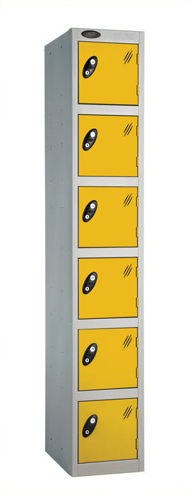 Full Height Locker 305 w x 305 d Storage Lion Steel 305 W x 305 D Yellow Six