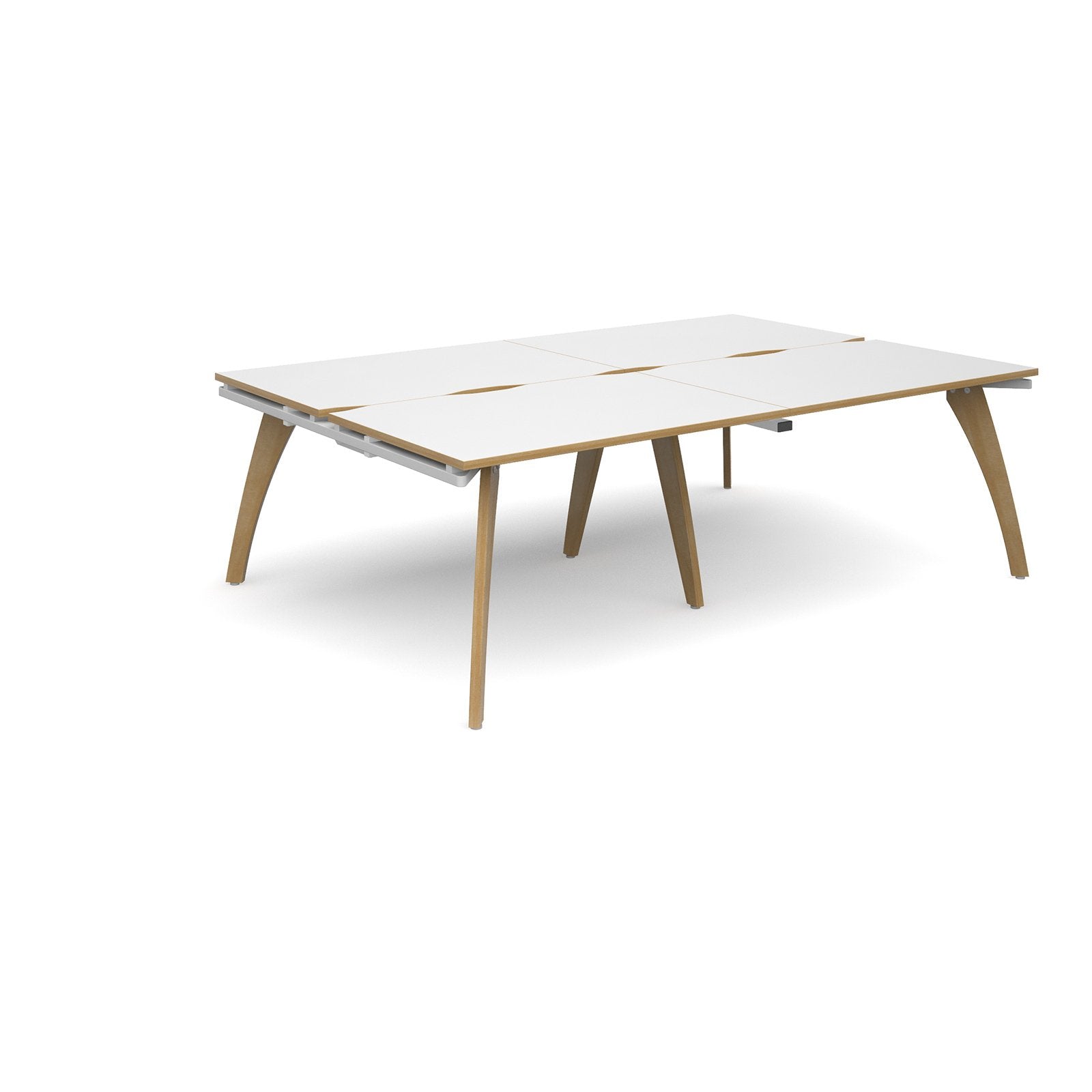 Fuze 4 Person Office Bench Desks
