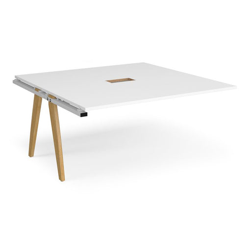 Fuze boardroom table add on unit 1600mm x 1600mm with central cable management cutout Tables Dams 