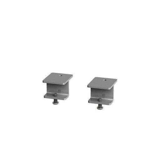 Glazed screen brackets for single Adapt and Fuze desks or runs of single desks (pair) - silver Screens Dams 