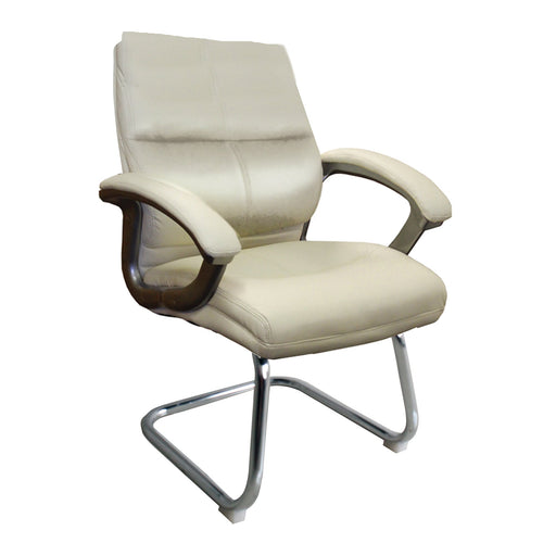 Greenwich Executive Visitor Chair EXECUTIVE CHAIRS Nautilus Designs Cream 