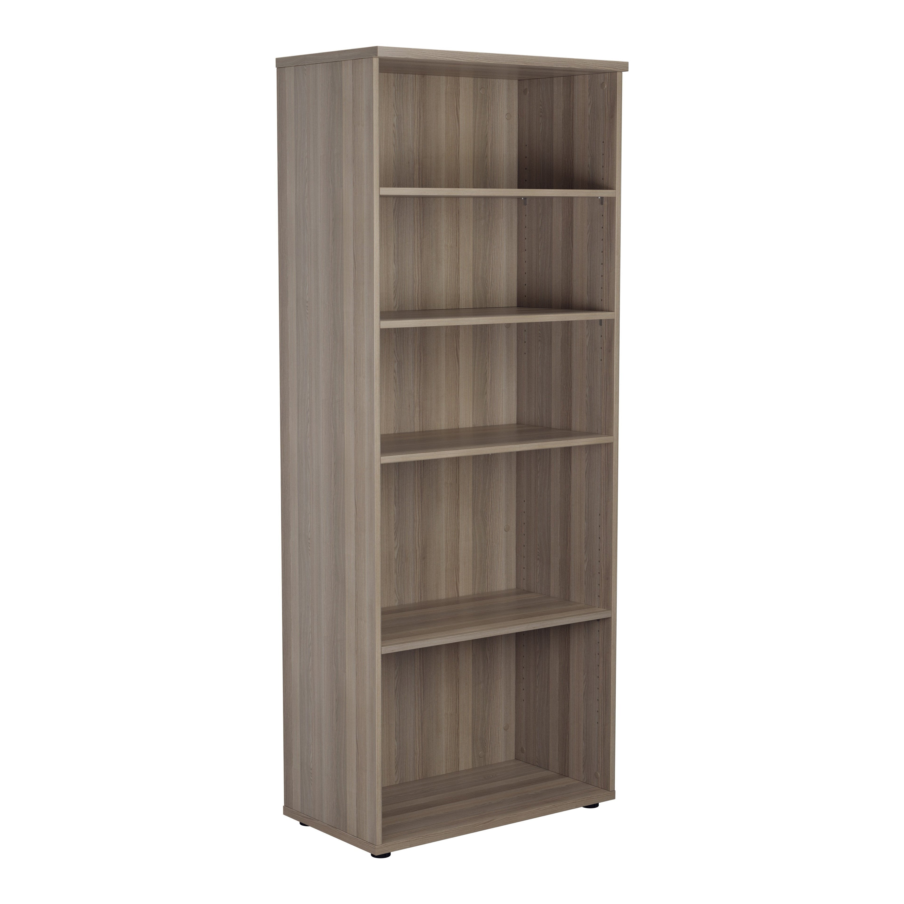 Grey Oak 2000mm High Office Bookcase