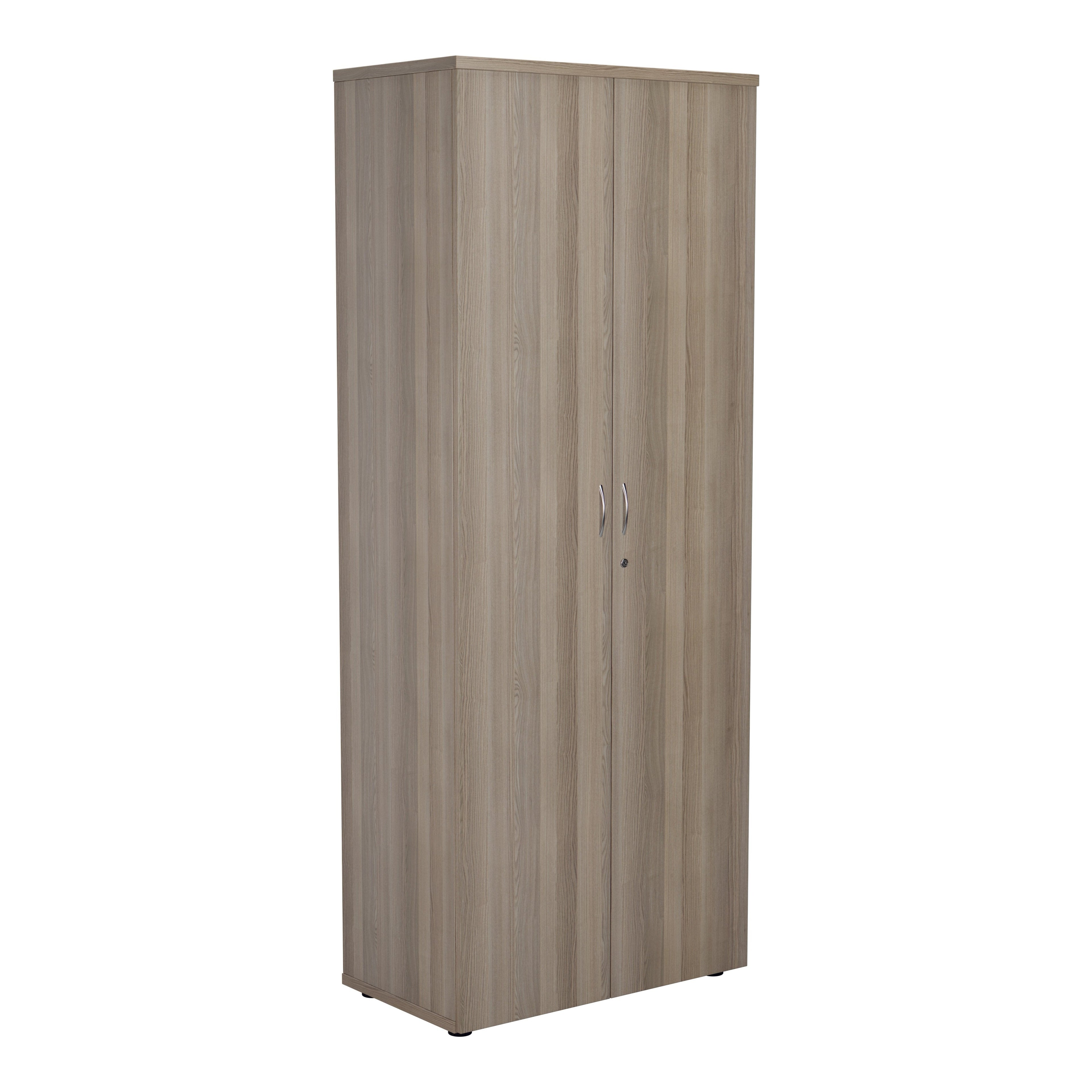 Grey Oak 2000mm High Wooden Cupboard