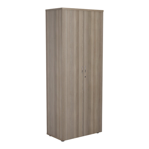 Grey Oak 2000mm High Wooden Cupboard CUPBOARDS TC Group Grey Oak 
