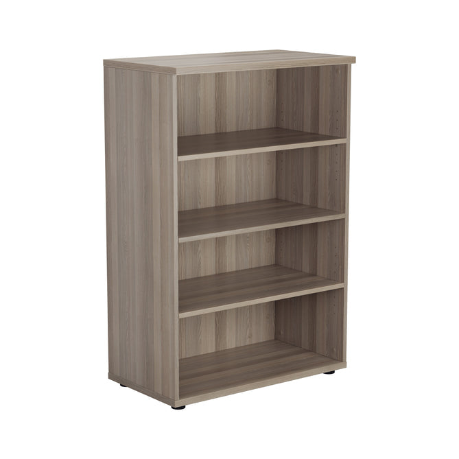 Grey Oak Office Bookcase 1200mm High BOOKCASES TC Group Grey Oak 