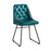 Harland Leather Sidechair Seating zaptrading Vintage Blue 