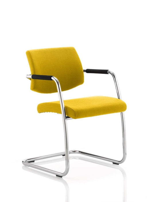 Havanna Visitor Chair Visitor Dynamic Office Solutions Bespoke Senna Yellow Fabric 