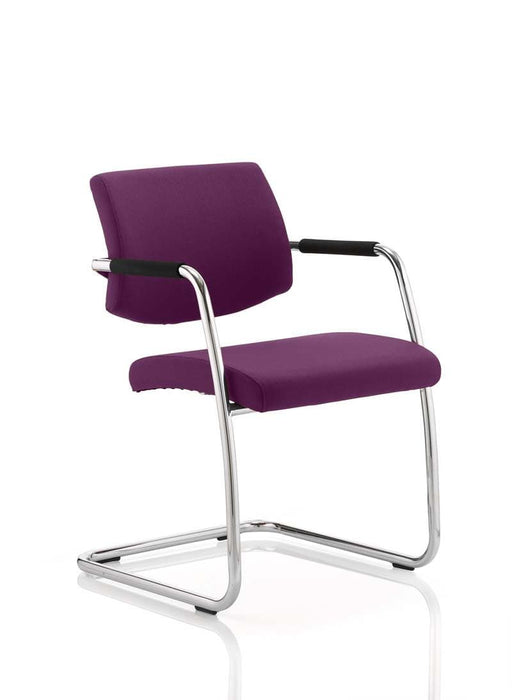 Havanna Visitor Chair Visitor Dynamic Office Solutions Bespoke Tansy Purple Fabric 