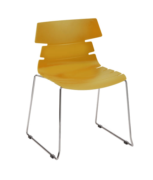 Hoxton Chair Skid Frame BREAKOUT Global Chair Mustard 