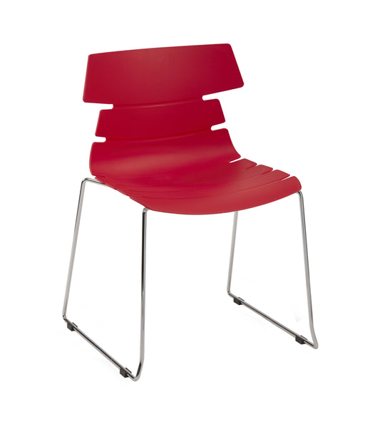 Hoxton Chair Skid Frame BREAKOUT Global Chair Red 