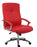 Hoxton Red Leather Faced Office Chair Office Chair Teknik Red 