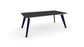 Hub Coloured leg Meeting Tables 1600mm x 1200mm Meeting Tables Workstories 1600mm x 1200mm Anthracite Cobalt Blue RAL5013