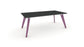 Hub Coloured leg Meeting Tables 1600mm x 1200mm Meeting Tables Workstories 1600mm x 1200mm Anthracite Pastel Violet RAL4009