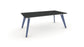 Hub Coloured leg Meeting Tables 1600mm x 1200mm Meeting Tables Workstories 1600mm x 1200mm Anthracite Pigeon Blue RAL5014