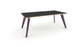 Hub Coloured leg Meeting Tables 1600mm x 1200mm Meeting Tables Workstories 1600mm x 1200mm Anthracite/Ply Red Lilac RAL4001