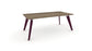 Hub Coloured leg Meeting Tables 1600mm x 1200mm Meeting Tables Workstories 1600mm x 1200mm Grey Nebraska Oak Claret Violet RAL4004
