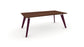 Hub Coloured leg Meeting Tables 1600mm x 1200mm Meeting Tables Workstories 1600mm x 1200mm Walnut Claret Violet RAL4004