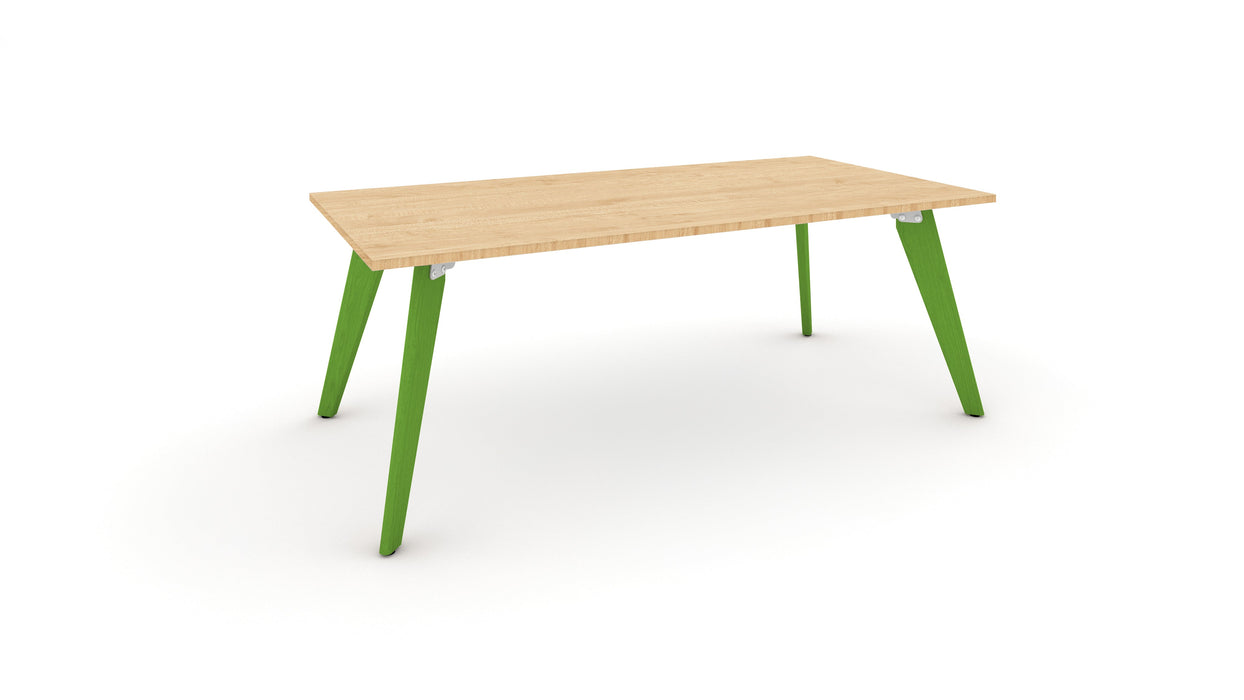 Hub Coloured leg Meeting Tables 1600mm x 1200mm Meeting Tables Workstories 