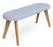 Hub Upholstered Bench meeting Workstories Blue Grey CSE39 