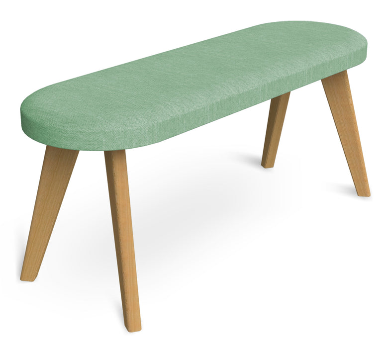 Hub Upholstered Bench meeting Workstories Mint Green CSE36 