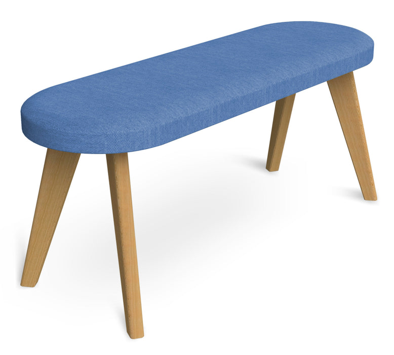 Hub Upholstered Bench meeting Workstories Pale Blue CSE08 