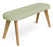 Hub Upholstered Bench meeting Workstories Pale Green CSE33 