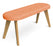 Hub Upholstered Bench meeting Workstories Pastel Orange CSE25 