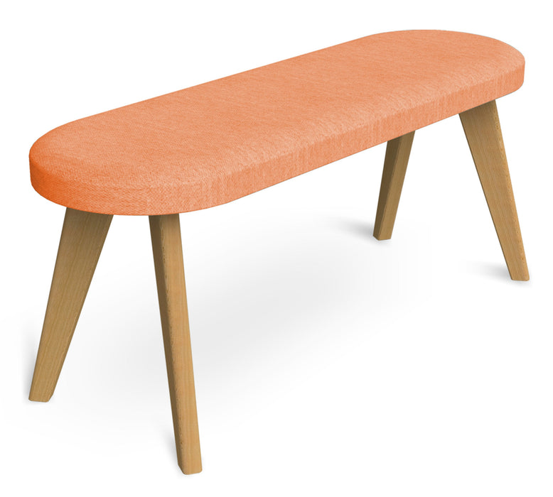 Hub Upholstered Bench meeting Workstories Pastel Orange CSE25 