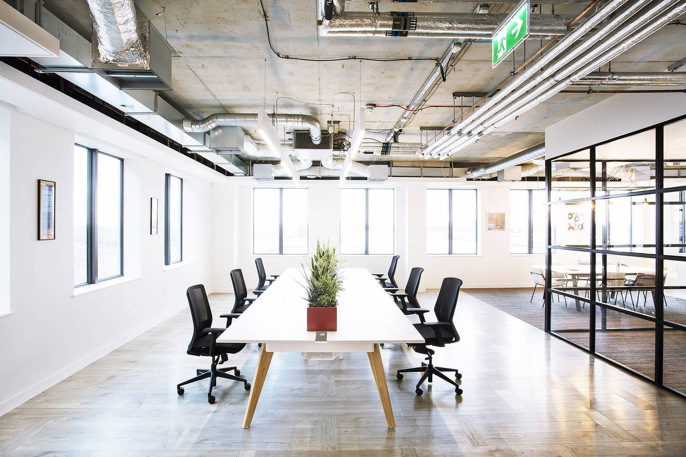Hub Wooden Leg Bench Desks BENCH DESKS Workstories 