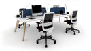Hub Wooden Leg Bench Desks BENCH DESKS Workstories 