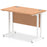 Impulse 1000mm Slimline Desk Cantilever Leg Desks Dynamic Office Solutions Oak White 