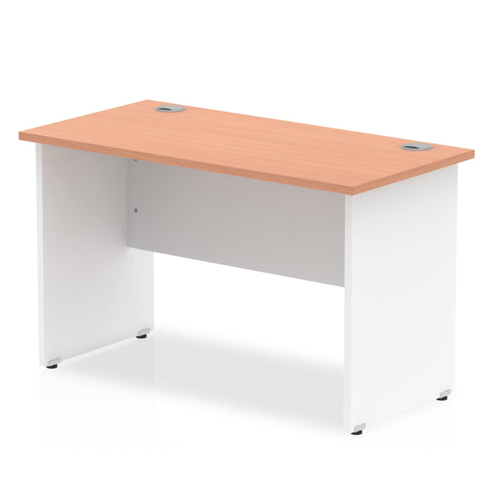Impulse 1000mm Slimline Desk Panel End Leg Desks Dynamic Office Solutions Beech White 