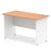 Impulse 1000mm Slimline Desk Panel End Leg Desks Dynamic Office Solutions Oak White 