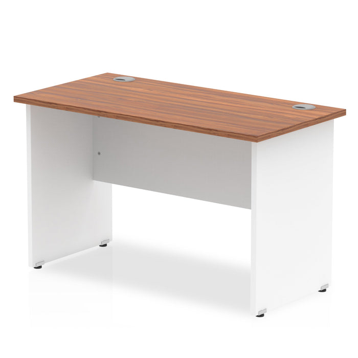Impulse 1000mm Slimline Desk Panel End Leg Desks Dynamic Office Solutions Walnut White 