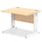 Impulse 1000mm Straight Desk Cable Managed Leg Desks Dynamic Office Solutions Maple White 