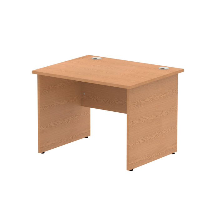 Impulse 1000mm Straight Desk Panel End Leg Desks Dynamic Office Solutions Oak Oak 