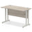 Impulse 1200mm Slimline Desk Cantilever Leg Desks Dynamic Office Solutions Grey Oak Silver 