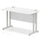 Impulse 1200mm Slimline Desk Cantilever Leg Desks Dynamic Office Solutions White Silver 