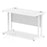 Impulse 1200mm Slimline Desk Cantilever Leg Desks Dynamic Office Solutions White White 